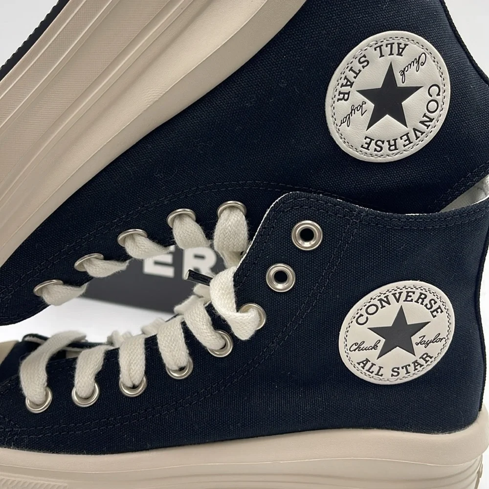 Converse WMNS A09899C CTAS MOVE HI BLACK/NATURAL IVORY/EGRET Platforms Sneakers